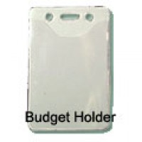 Budget Scoop Front Clear Vertical Holder - 100 pack